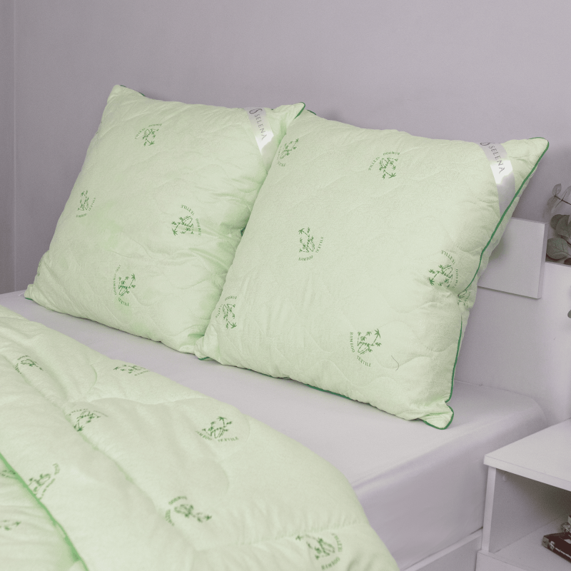 Подушка 'Sky line Бамбук', 70х70см, с наполнителем бамбуковое/полиэфирное микроволокно